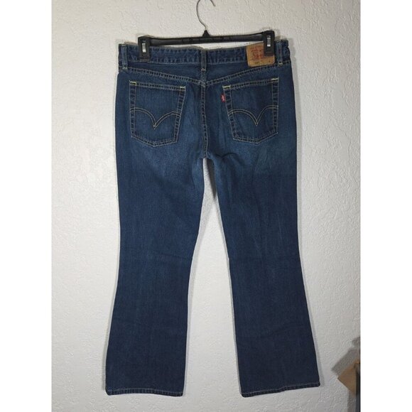 Levis 518 Size 15 Jr BLUE Superlow Bootcut FLARE Denim - Picture 3 of 5